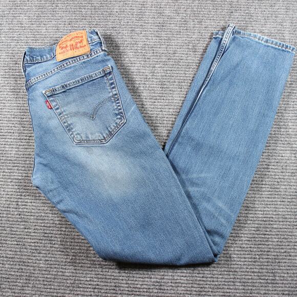 Levi’s Jeans Mens 32x32 Blue 511 Slim Stretch Medium Wash Hemmed - Picture 1 of 10